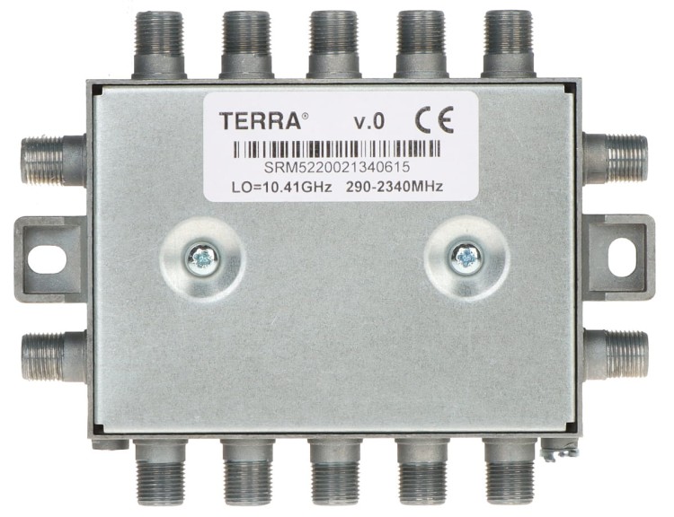 MULTISWITCH PRZELOTOWY UNICABLE I/II SRM-522 5 WEJŚĆ / 5  WYJŚĆ + 2 WYJŚCIA UNICABLE TERRA-1344929