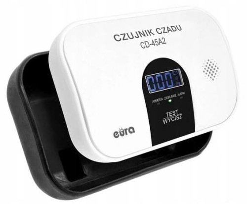 Czujnik czadu EURA CD-45A2 wolnostojący, bateryjny, wyswietlacz LCD-1504374