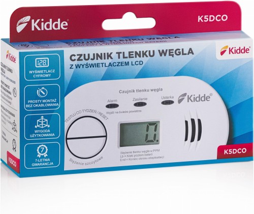 Czujnik czadu z wyświetlaczem Kidde K5DCO-1500947