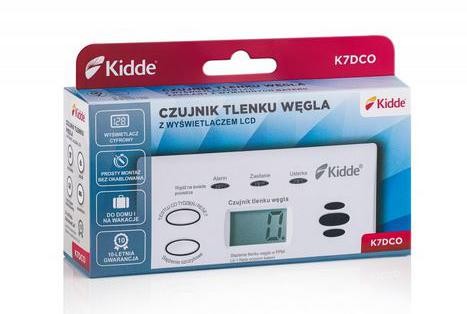 Czujnik czadu z wyświetlaczem Kidde K7DCO-1500983
