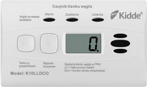 Czujnik czadu z wyświetlaczem Kidde K10LLDCO-1501001