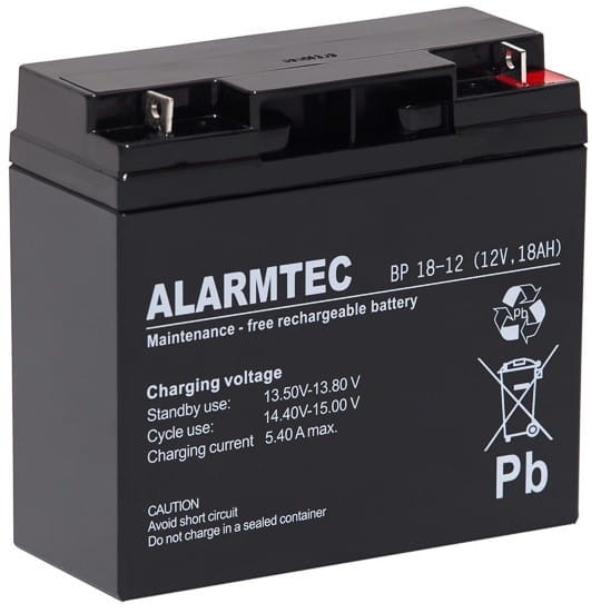 Akumulator ALARMTEC serii BP 12V 18Ah-1511028
