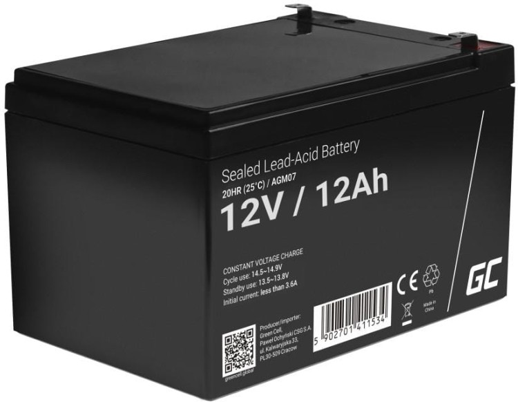 AKUMULATOR AGM Green Cell VRLA 12V 12Ah-1498395