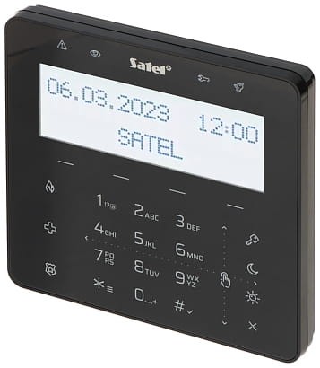 KLAWIATURA SENSORYCZNA DO CENTRALI ALARMOWEJ INT-KSG2R-B SATEL-1551494