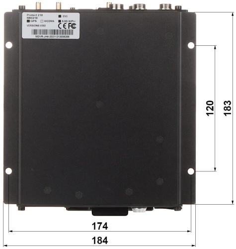 REJESTRATOR MOBILNY AHD, PAL, IP PROTECT-218 4 KANAŁY-1322944