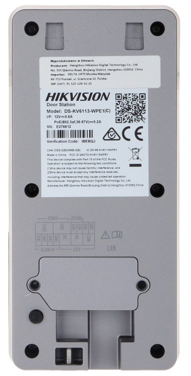WIDEODOMOFON BEZPRZEWODOWY DS-KV6113-WPE1(C)/SURFACE Wi-Fi / IP Hikvision-1563415