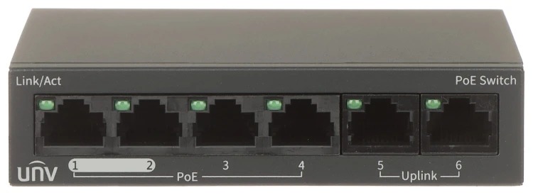 SWITCH POE NSW2020-6T-POE-IN 4-PORTOWY UNIVIEW-1469818