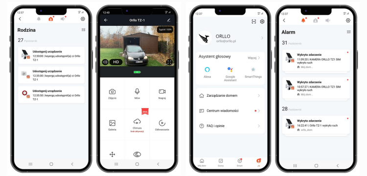 Kamera IP bezprzewodowa 4G LTE obrotowa z panelem solarnym Orllo TZ1 PRO-1575723