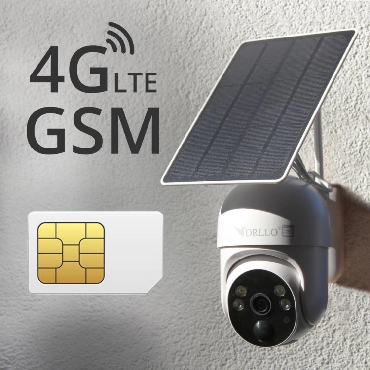 Kamera IP bezprzewodowa 4G LTE obrotowa z panelem solarnym Orllo TZ1 PRO-1575726