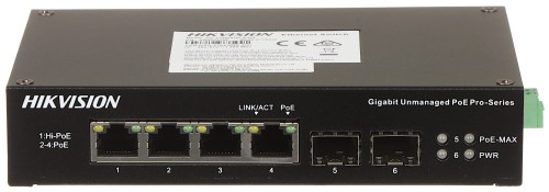 SWITCH POE DS-3T0506HP-E/HS 4-PORTOWY SFP Hikvision-1580308