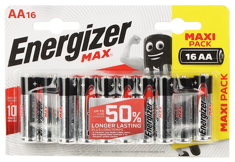BATERIA ALKALICZNA BAT-AA/E-MAX*P16 1.5V LR6 (AA) ENERGIZER-1320222