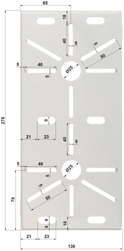 BLACHA MONTAŻOWA BM-130X280 PODWÓJNA-1568347