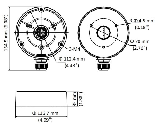 UCHWYT KAMERY DS-1280ZJ-DM8 Hikvision-1624683