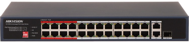 SWITCH POE DS-3E0326P-E/M(C) 24-PORTOWY SFP Hikvision-1628926