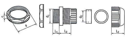 DŁAWNICA IZOLACYJNA D/M-16X1.5 IP68 M16 x 1.5-1562319
