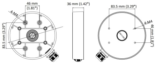 UCHWYT KAMERY DS-1280ZJ-DM55 Hikvision-1664400
