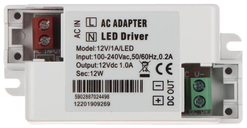 ZASILACZ IMPULSOWY 12V/1A/LED-1354493