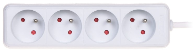 LISTWA ZASILAJĄCA PR-1.5M-4G/W (4 GNIAZDA) 1.3m-1664867