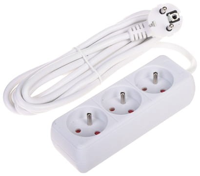 LISTWA ZASILAJĄCA PR-3M-3G/W (3 GNIAZDA) 2.8m-1664854
