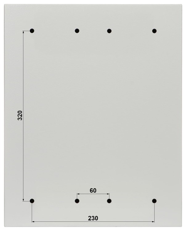 HERMETYCZNA SZAFA RACK WISZĄCA R10-6U/230/L-1582072