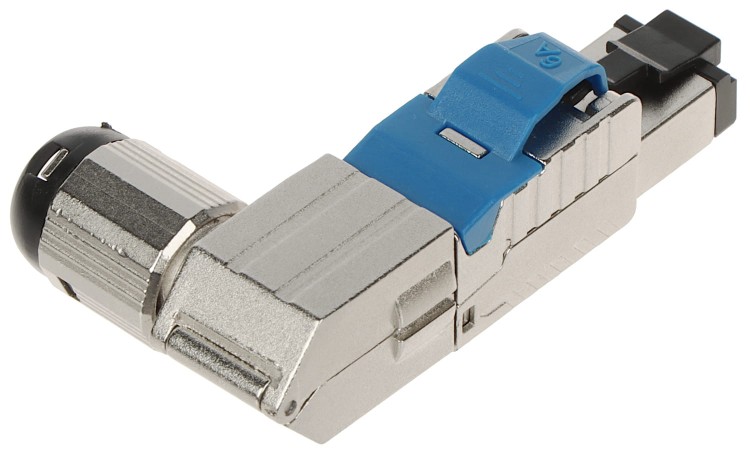 WTYK MODULARNY KĄTOWY EKRANOWANY RJ45/FTP6A-HAND-KAT-1446087