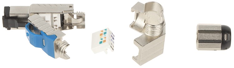 WTYK MODULARNY KĄTOWY EKRANOWANY RJ45/FTP6A-HAND-KAT-1446090