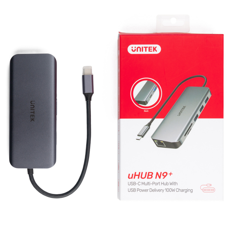 Unitek Hub USB-C 3xUSB 3.1 PD HDMI SD VGA RJ45-1632567