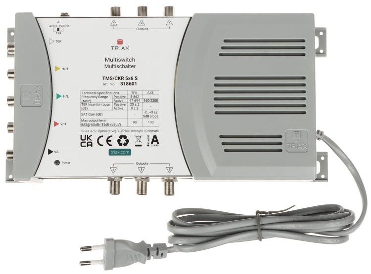 MULTISWITCH TMS-5/6S 5 WEJŚĆ / 6 WYJŚĆ TRIAX-1517965