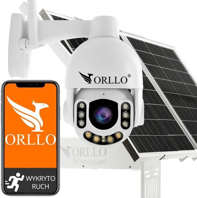 Kamera Zewnętrzna Obrotowa GSM na Kartę SIM Orllo Z7 PRO + Panel fotowoltaiczny SM6030 Pro-1682095
