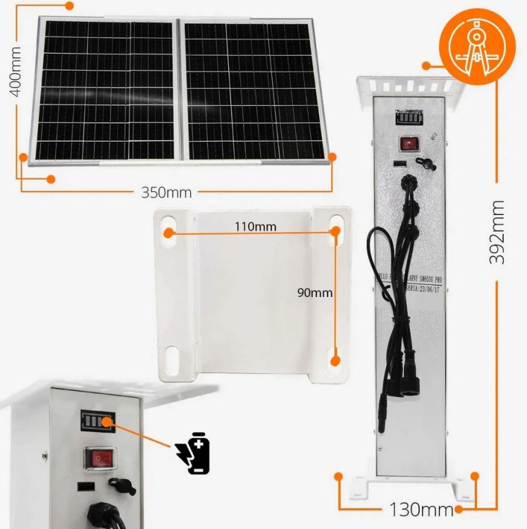 Kamera Zewnętrzna Obrotowa GSM na Kartę SIM Orllo Z7 PRO + Panel fotowoltaiczny SM6030 Pro-1682107