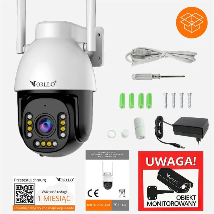Kamera IP Orllo ORLLO Z9 ULTRA z panelem solarnym SM6030 PRO-1684183