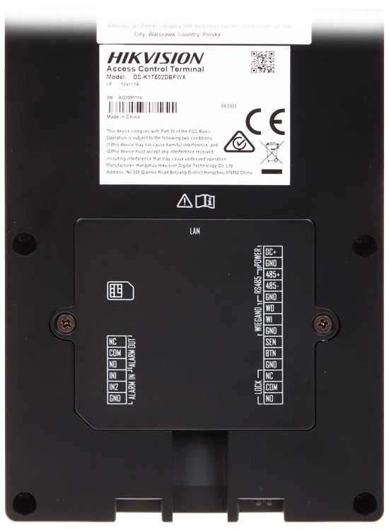 KONTROLER DOSTĘPU + RFID DS-K1T502DBFWX Hikvision-1672978