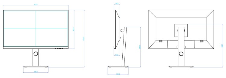 MONITOR VGA, HDMI, AUDIO LM27-P301A 27" DAHUA-1669739