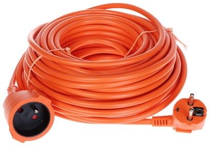 PRZEDŁUŻACZ Z UZIEMIENIEM PS-3X1.5-20M/ORANGE 20m-1647888