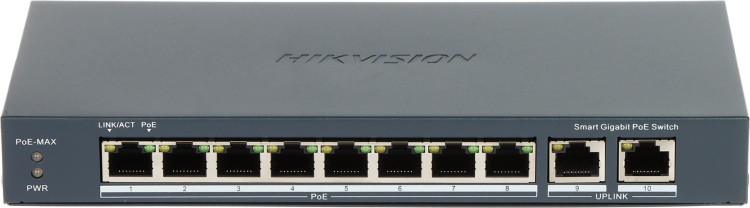 SWITCH POE DS-3E1510P-EI 8-PORTOWY Hikvision-1695758
