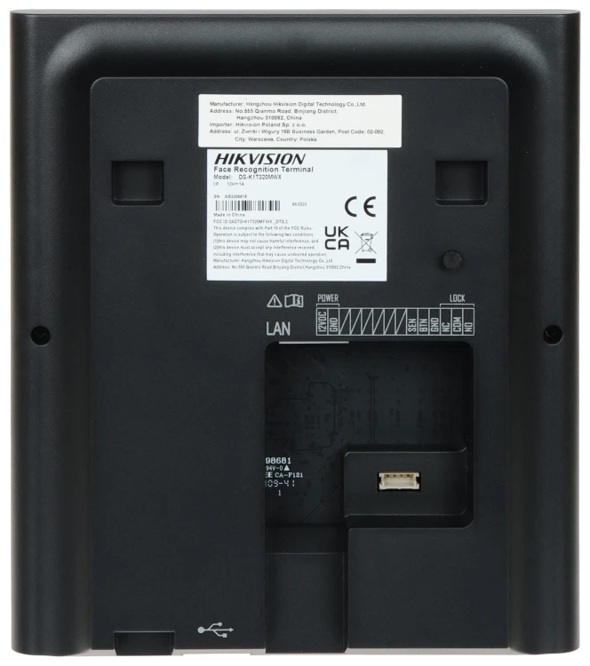KONTROLER DOSTĘPU Z ROZPOZNAWANIEM TWARZY DS-K1T320MWX - 720p Hikvision-1689914