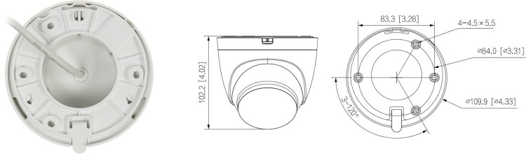 KAMERA IP IPC-HDW1230DT-SAW-0280B Wi-Fi, - 1080p 2.8mm DAHUA-1695762