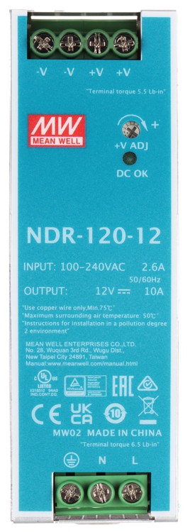 ZASILACZ IMPULSOWY NDR-120-12 MEAN WELL-1663348