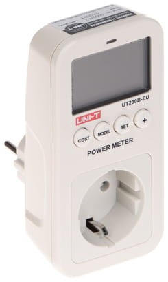 WATOMIERZ, KALKULATOR ENERGII Z WYŚWIETLACZEM LCD UT-230B-EU UNI-T-1672828