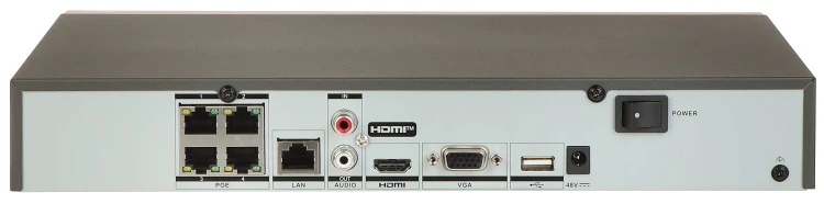 REJESTRATOR IP DS-7604NXI-K1/4P(D) 4 KANAŁY, 4 PoE AcuSense Hikvision-1700806