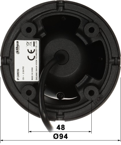 KAMERA IP IPC-HDW1639T-A-IL-0280B-S6-BLACK Smart Dual Light - 6Mpx 2.8mm DAHUA-1704907
