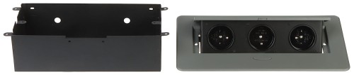 LISTWA ZASILAJĄCA MEBLOWA OR-GM-9032/GR (3 GNIAZDA) ORNO-1573611