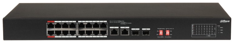 SWITCH PRZEMYSŁOWY POE S3218-16ET-135 16-PORTOWY SFP DAHUA-1688494