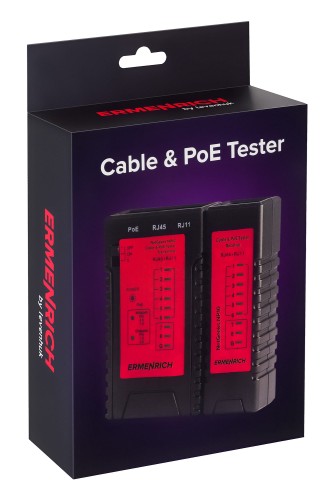 Tester przewodów i PoE Ermenrich NetGeeks NP10-1705460