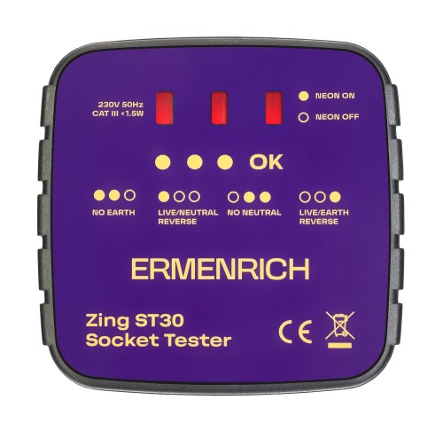 Tester do gniazd sieciowych Ermenrich Zing ST30-1703195