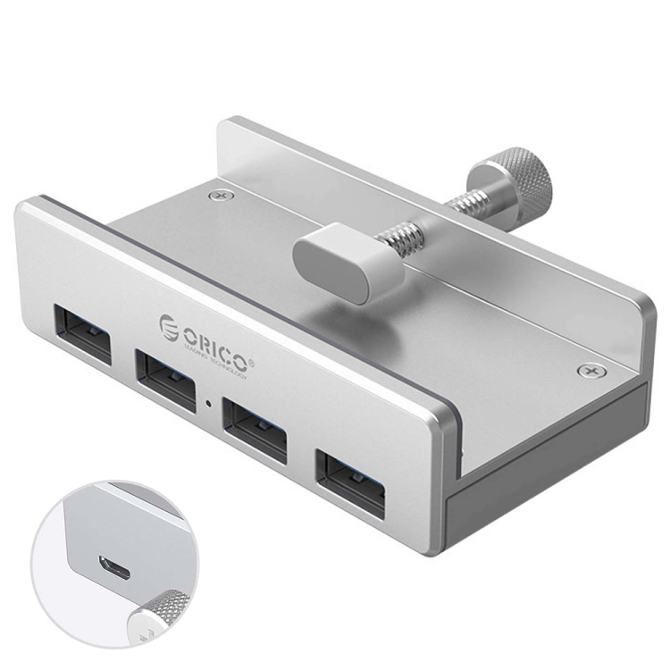 Orico Hub aktywny biurkowy 4*USB-A 5Gbps aluminium-1277323