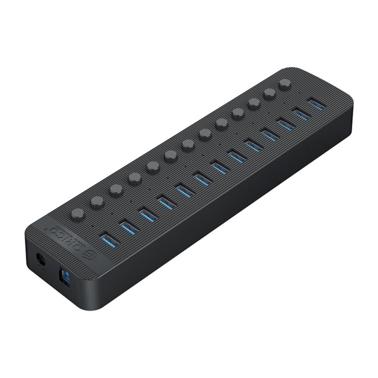 Orico Aktywny hub 13*USB-A 5Gbps BC 1.2 60W czarny-1639146
