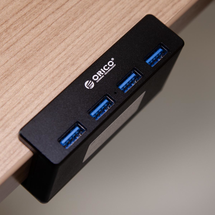 Orico Hub aktywny biurkowy 4*USB-A 5Gbps czarny-1637323