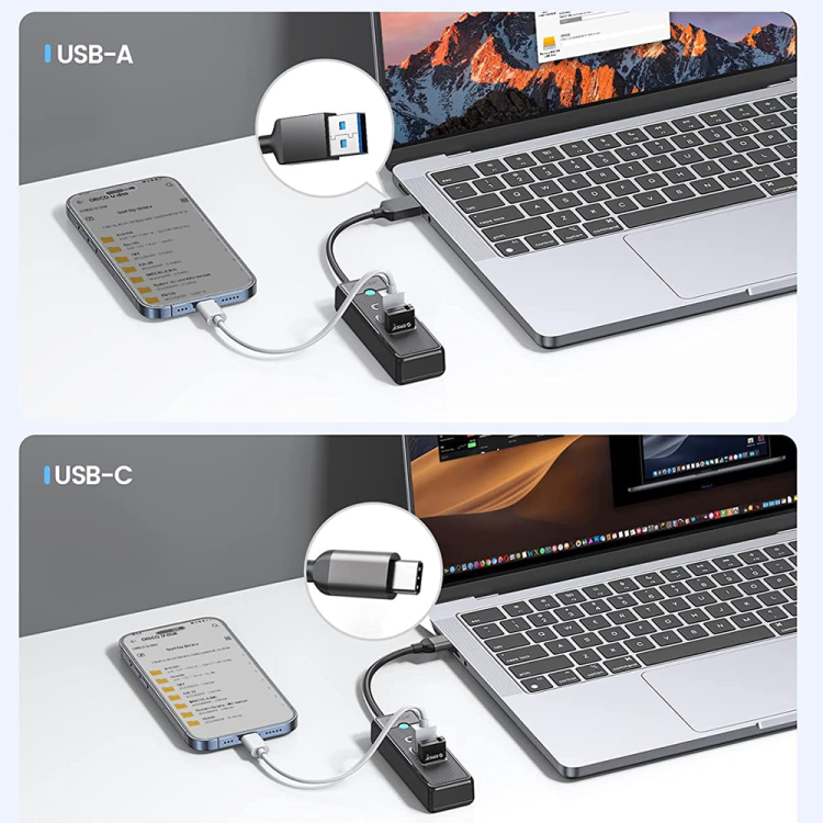 Orico Hub USB-C 2x USB-A 3.1 + USB-C czarny-1525322