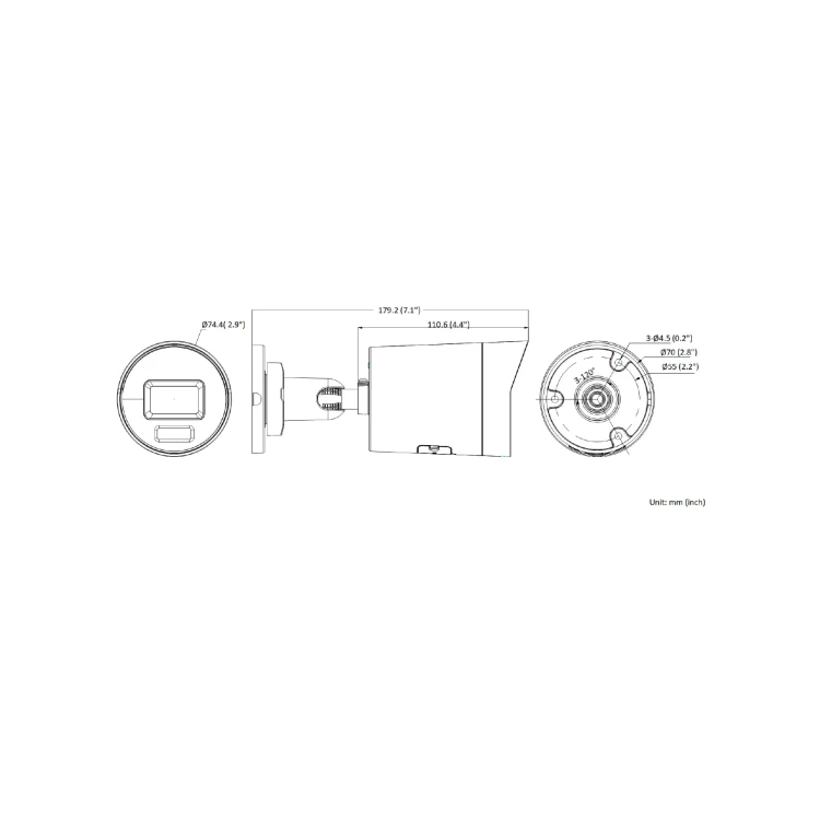 KAMERA IP DS-2CD2086G2H-IU(2.8MM)(EF)BLACK AcuSense - 8.3Mpx 4K UHD Hikvision-1764880